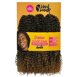 Cabelo de Fibra Orgânica Crochet Braid Agata 60cm - Cor MT1B/27