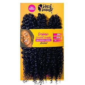 Cabelo de Fibra Orgânica Crochet Braid Ambar 60cm - Cor 02