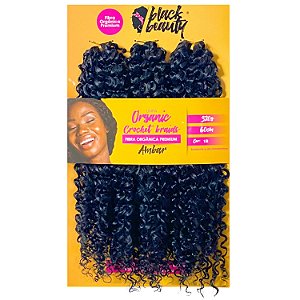 Cabelo de Fibra Orgânica Crochet Braid Ambar 60cm - Cor 1B