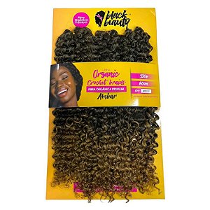 Cabelo de Fibra Orgânica Crochet Braid Ambar 60cm - Cor MT2/27