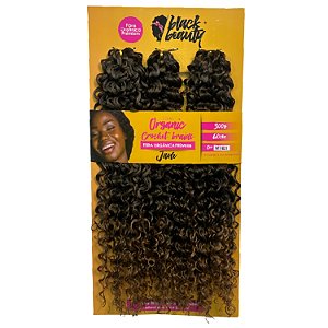 Cabelo de Fibra Orgânica Crochet Jade 60cm - Cor MT1B/27