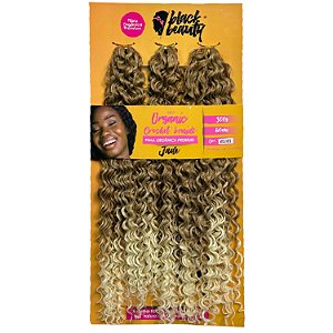 Cabelo de Fibra Orgânica Crochet Jade 60cm - Cor MT27/613