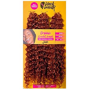 Cabelo de Fibra Orgânica Crochet Jade 60cm - Cor 350