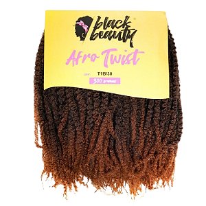 Cabelo de Fibra Sintética Afro Twist 45cm - Cor T1B/30