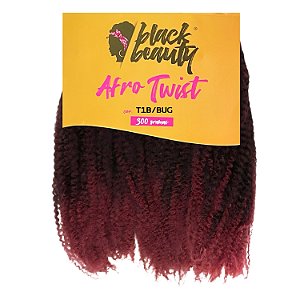 Cabelo de Fibra Sintética Afro Twist 45cm - Cor T1B/BUG