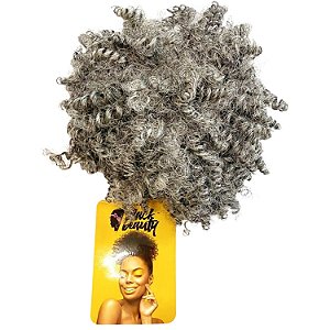 Coque Afro Puff Orgânica - Cor Grey 30