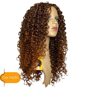 Peruca Wig de Fibra Sintética Rhaissa 60Ccm - Cor T4/30