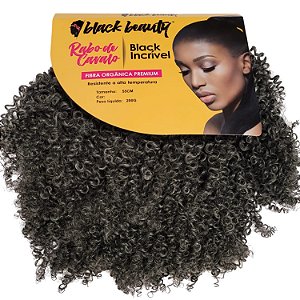 Rabo de Cavalo Fibra Orgânica Black Incrível 55cm - Cor G50