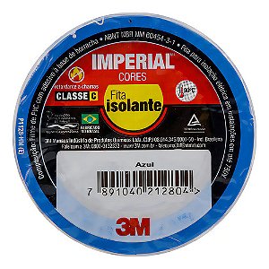 Fita Isolante Imperial Azul 18 Mm X 20 M 3M