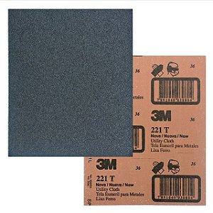 Lixa de Ferro 221T Grão P150 225mm x 275mm 50 UN 3M