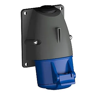Tomada Sobrepor 90 Graus Com Membrana Para Cabos 3p+N+T200- 250v16aip44 9h Azul ABB
