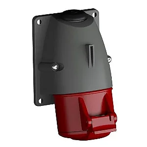 Tomada Sobrepor 90 Graus Membrana Para Cabos 3p+T 380- 415v16aip446h Vermelha - ABB