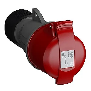 Plug Com Prensa Cabos 3p+T 380-415v 32a Ip44 6h Vermelho 332ep6 Abb