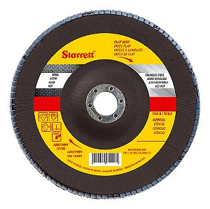 Disco Lixa Flap Em Fibra De Vidro - 4.1/2 X 7/8 Starrett