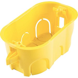 Caixa de Embutir 4x2 Amarela Drywall Tramontina