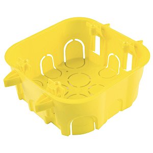 Caixa de Embutir 4x4 Amarela Drywall Tramontina