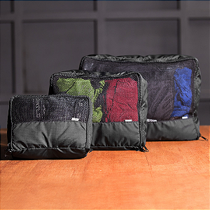 Mesh Organizer Trio - Chumbo (Curtlo)