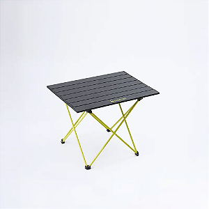 Mesa Camping Dobravél 40,5x 56 cm Ultraleve Preto e Verde Limão - Hawapi
