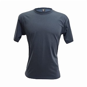 Camiseta Adulto Cinza Chumbo em Algodão Penteado Fio 30.1 – Premium