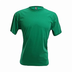 Camiseta Adulto Verde Bandeira em Algodão Penteado Fio 30.1 – Premium