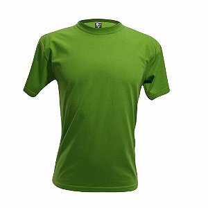 Camiseta Adulto Verde Fluor em Algodão Penteado Fio 30.1 – Premium