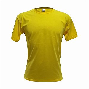 Camiseta Infantil Amarelo Canário em Algodão Penteado Fio 30.1 – Premium
