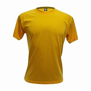 Camiseta Infantil Amarelo Ouro em Algodão Penteado Fio 30.1 – Premium