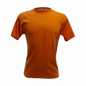 Camiseta Infantil Laranja Algodão Penteado Fio 30.1 – Premium