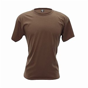 Camiseta Infantil Marron Algodão Penteado Fio 30.1 – Premium