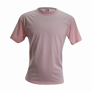 Camiseta Infantil  Rosa Rebê Algodão Penteado Fio 30.1 – Premium