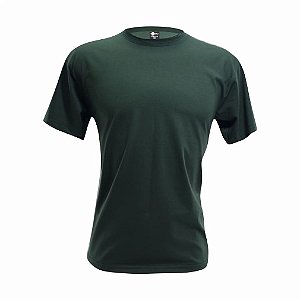 Camiseta Infantil  Verde Musgo Algodão Penteado Fio 30.1 – Premium