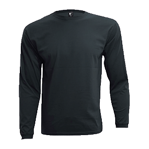 Camiseta Adulto M.Longa Cinza Chumbo em Algodão Penteado Fio 30.1 – Premium