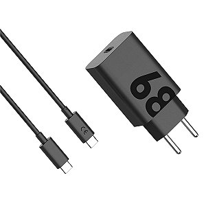 Carregador Turbo 68w Com Cabo Usb-c Type C Carrega Todos Celulares
