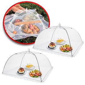 Tela Protetora de Alimentos Bolo Frutas Comida Mosquiteiro Contra Insetos Anti Mosquito Poeira