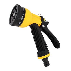 Esguicho Com Gatilho Palisad Com Jato Ajustável 7 Posições Para Jardim