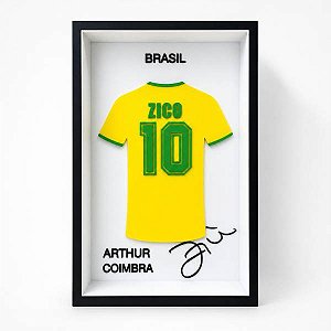 Zico 10 (Quadro Camisa 3D)