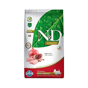 Ração N&D Prime Cães Adultos Mini Frango e Romã 800 g
