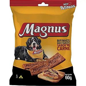 Bifinho Magnus Mastigáveis Sabor Carne Para Cães 60 g