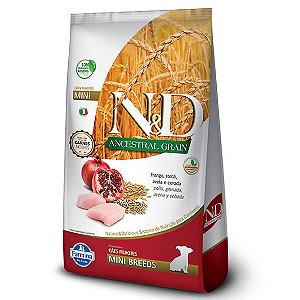 Ração N&D Ancestral Grain Cães Puppy Mini Frango 800 g