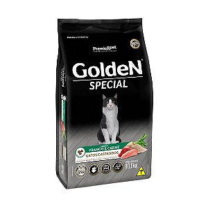 Ração Golden Special Gatos Adultos Castrados Frango e Carne 10,1 kg