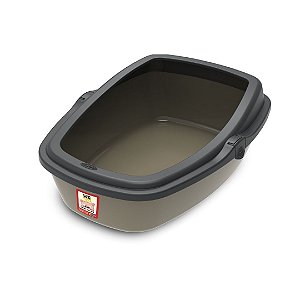 Sanitário Gatos Wc King - Medio - Gold/Preto