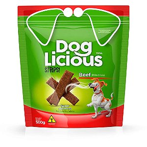 Petisco DogLicious Strips Carne 500 g