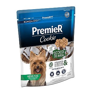 Cookie Premier Cães Adultos Porte Pequeno Coco e Aveia 250 g