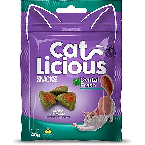 Petisco CatLicious Snacks Dental Fresh 40 g
