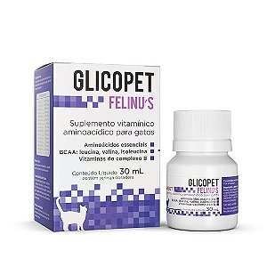 Suplemento Vitamínico Aminoacídico para Gatos Glicopet Felinus Avert 30 ml