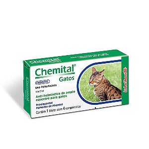 Chemital Gatos Chemitec 4 comprimidos