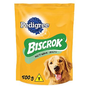 Biscoito Pedigree Biscrok Cães Adultos Multi 500 g