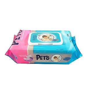 Lenços Umedecidos Pets Chalesco 80 unidades