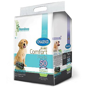 Tapete Higiênico Bamboo Ecológico 60X80Cm Chalesco Cães 50 Unidades