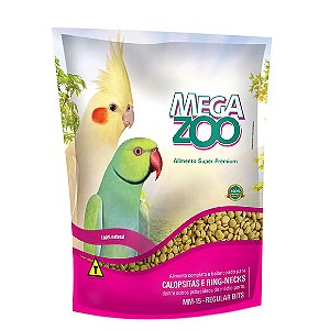Ração para Calopsita e Ring-Necks MM-15 Megazoo 350g